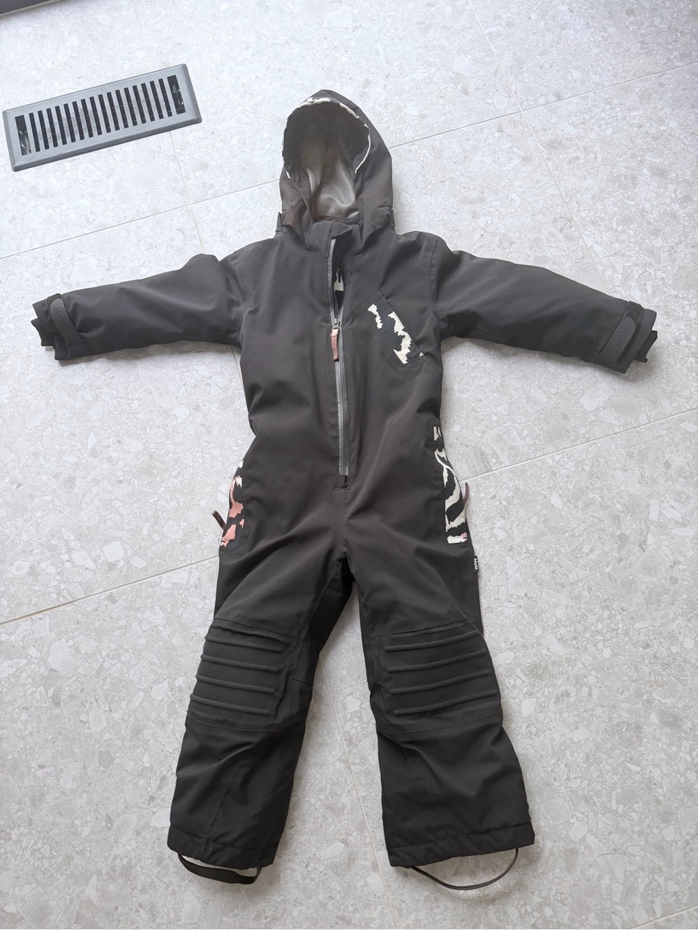 Molo Black Fleece-Lined snowsuit
